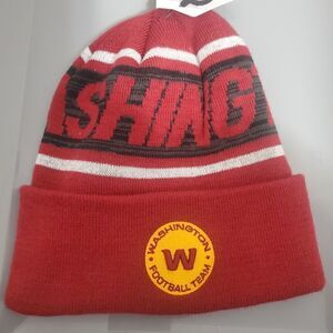 NWT Mens 2021 Washington Football Team NFL Cuff Knit Cap Pom Beanie  OSFA